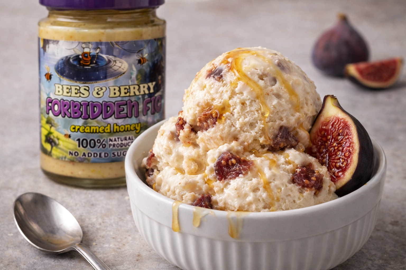 🍨🍯Homemade Fig Ice Cream – Bulgarian Classic