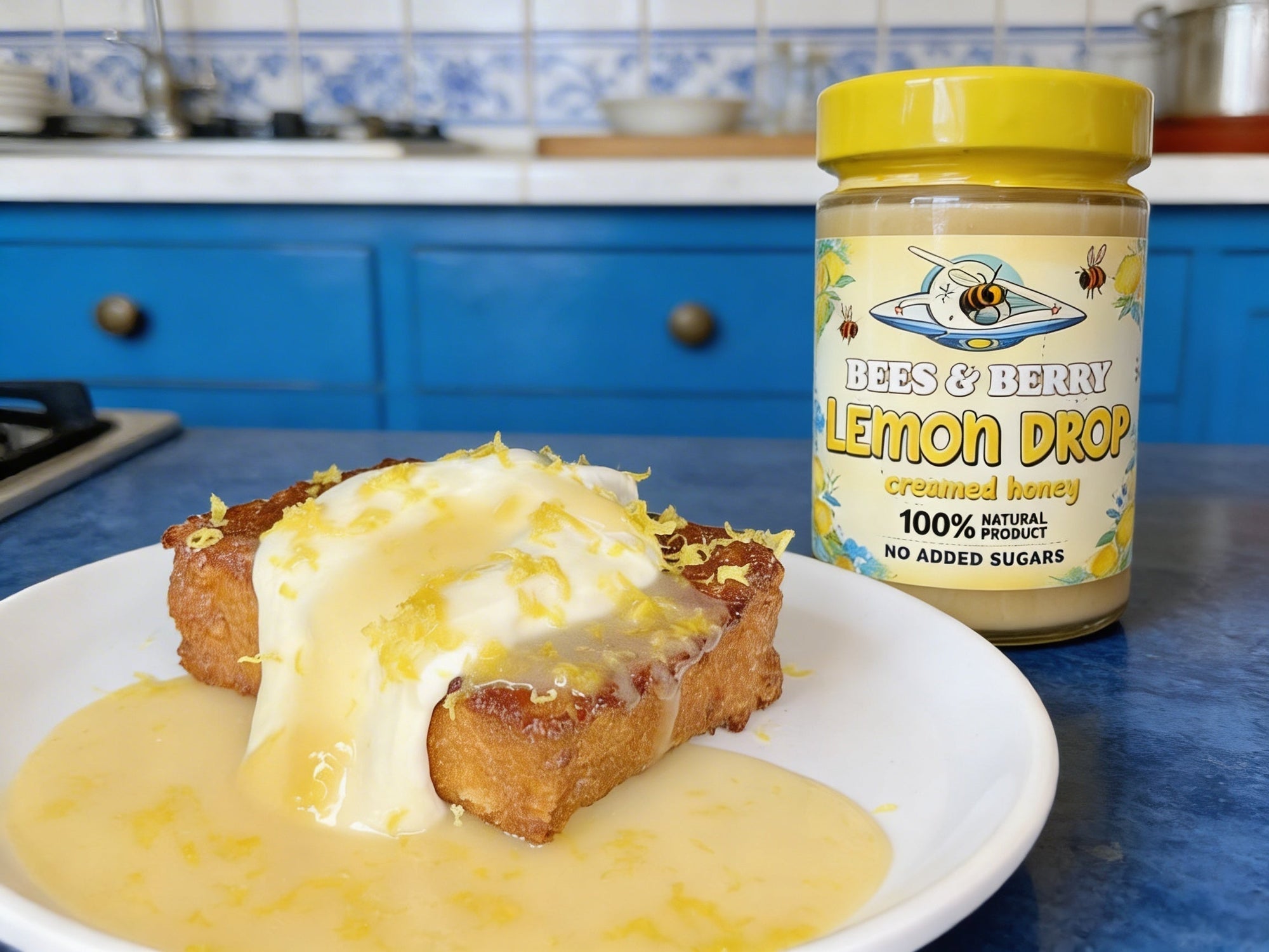 🍋 Baked Lemon Creamed Honey-Buttered Brioche