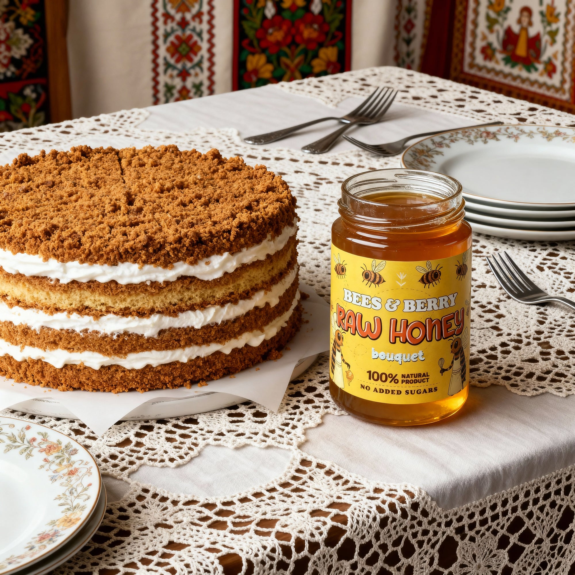 🍯🥮 Honey Cake (Medovik)