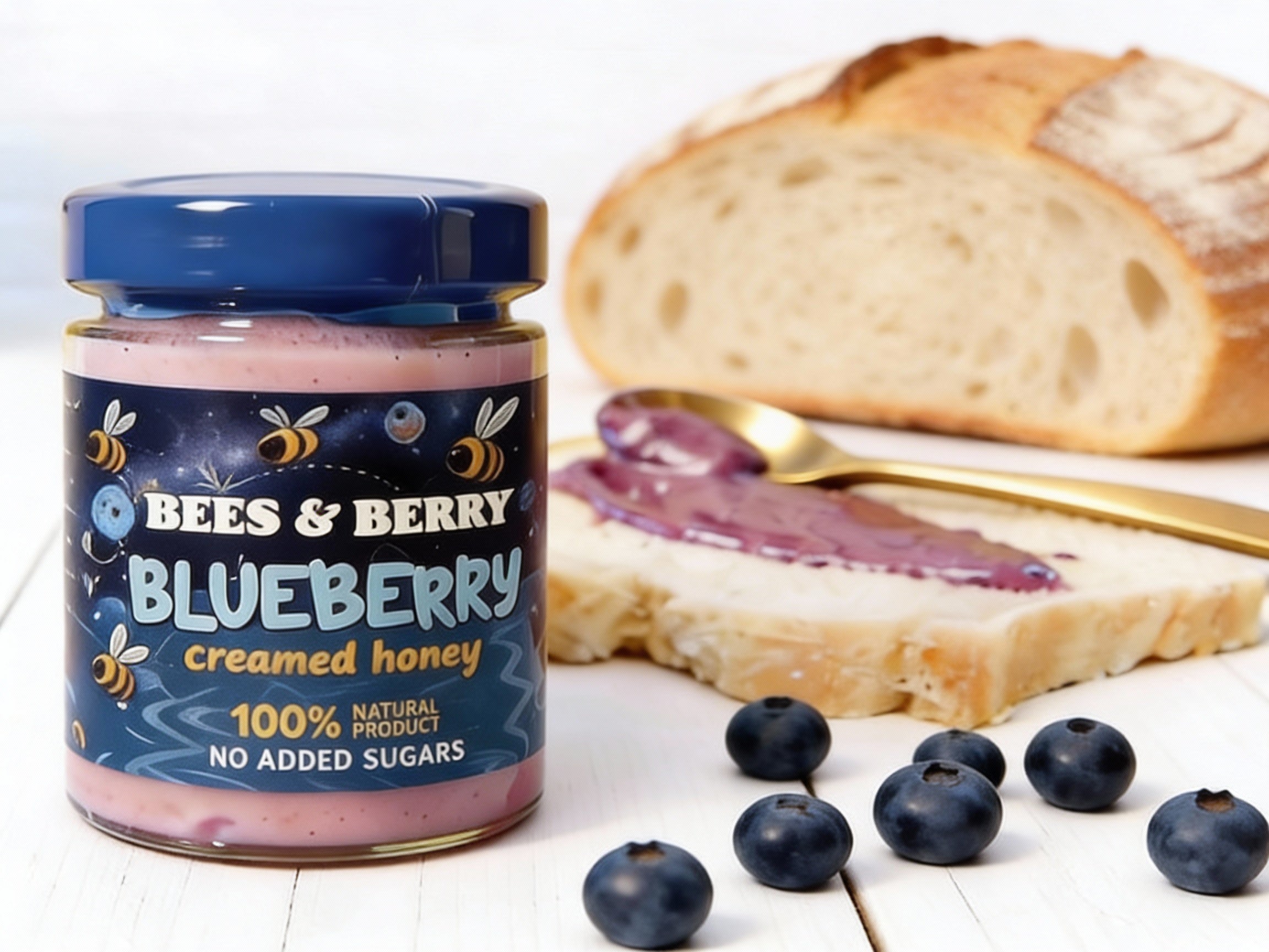 Blueberry Creamed Honey: Antioxidant Protection and Brain-Supporting Energy