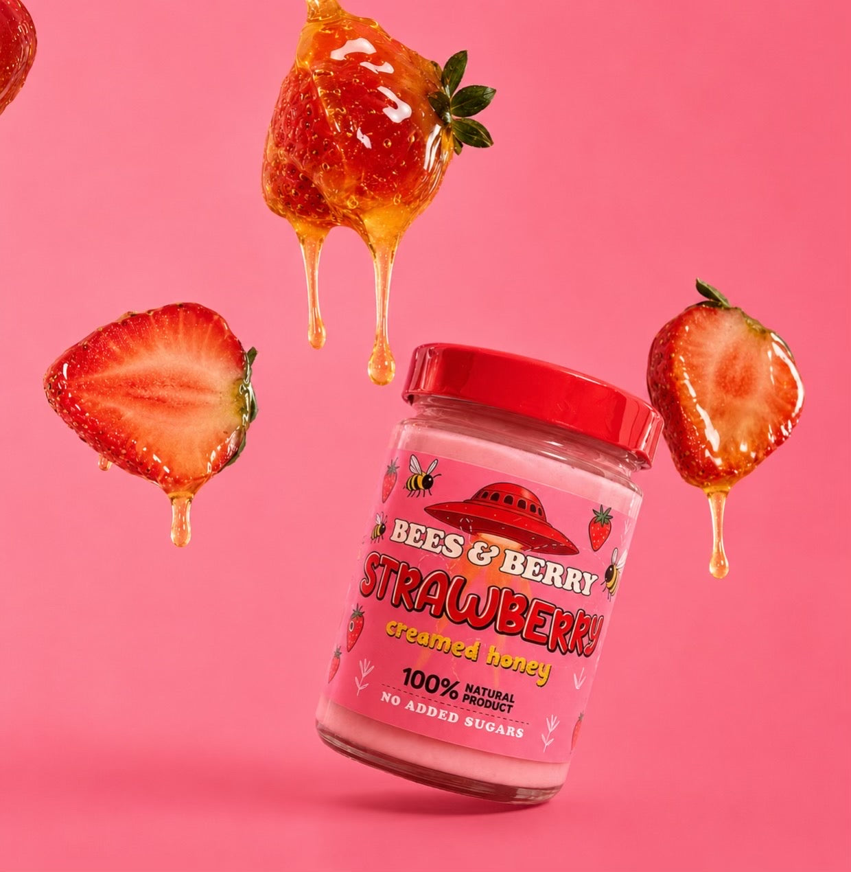 Strawberry Creamed Honey