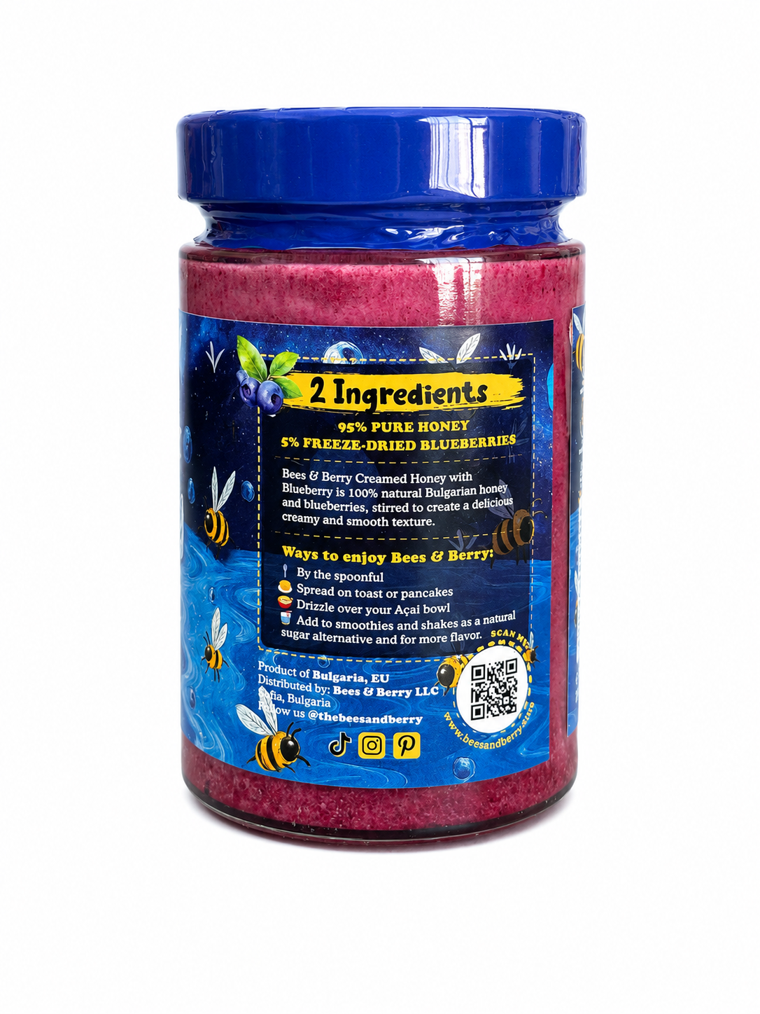 Blueberry Creamed Honey