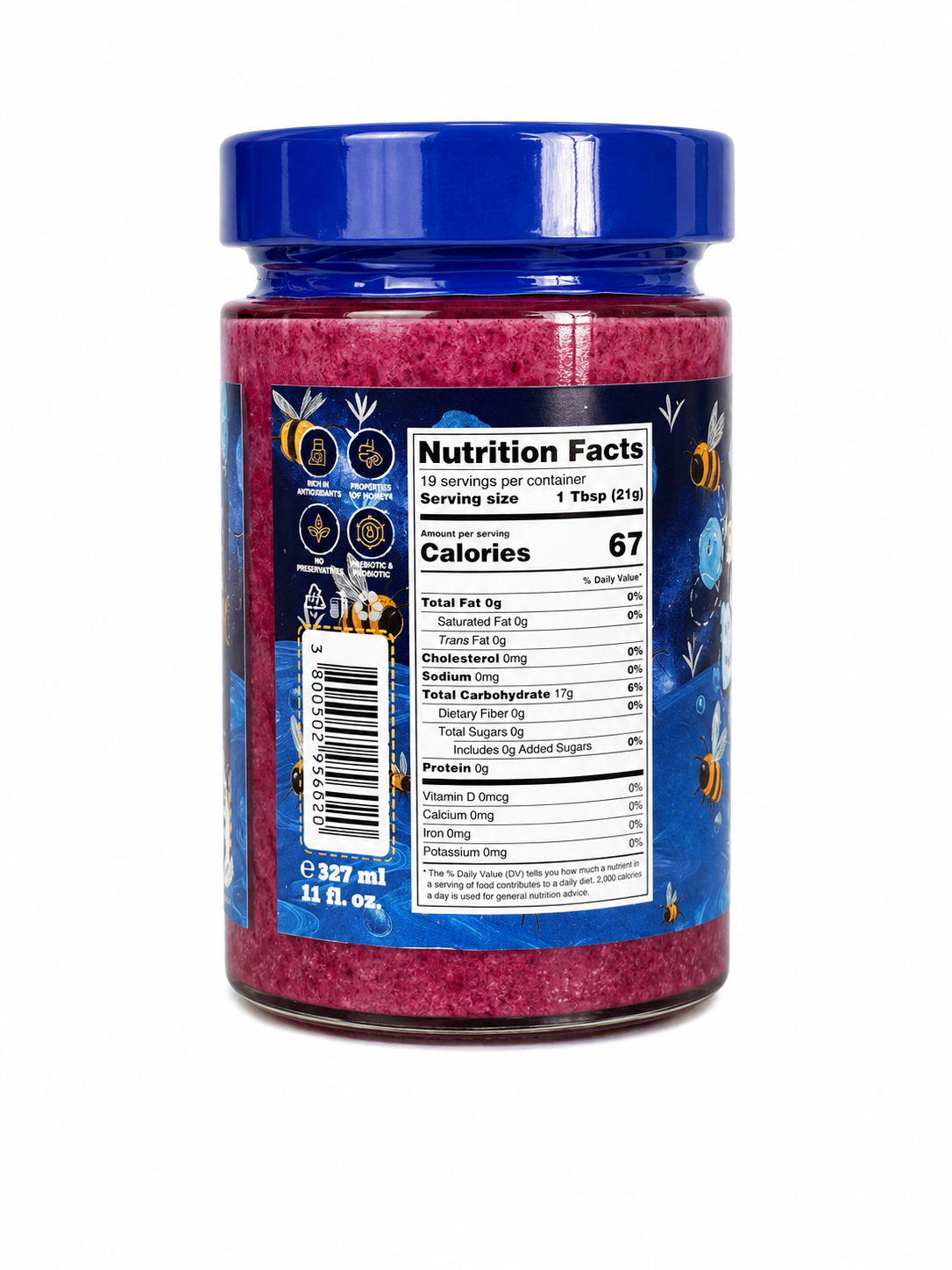 Blueberry Creamed Honey