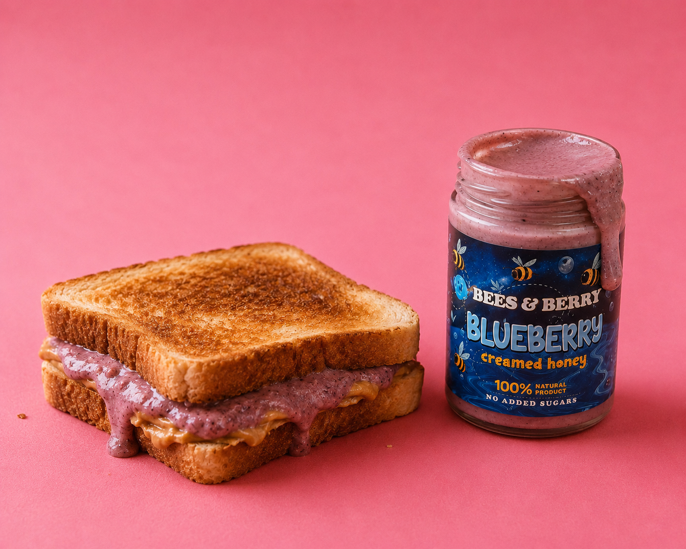 Blueberry Creamed Honey