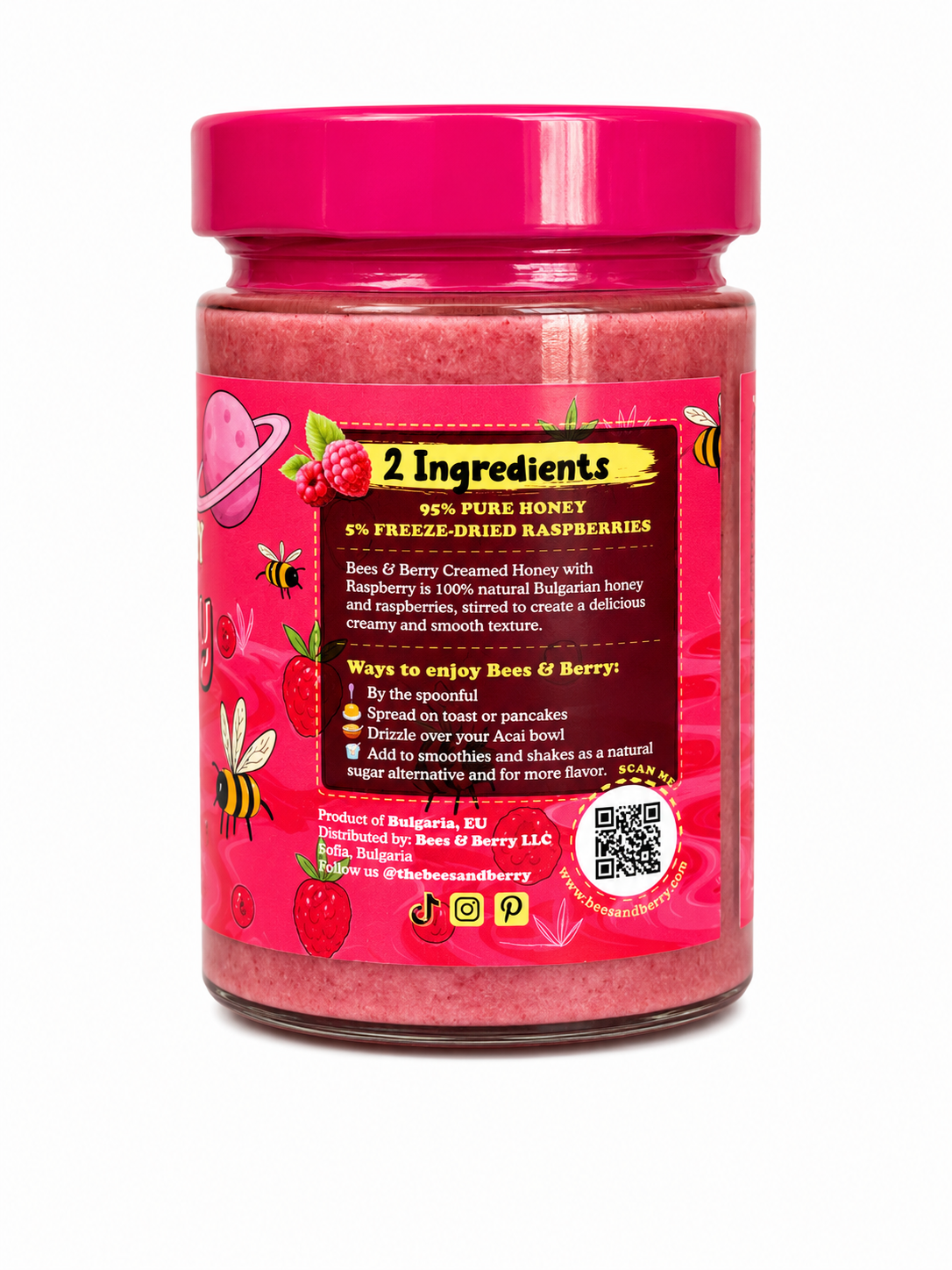 Raspberry Creamed Honey