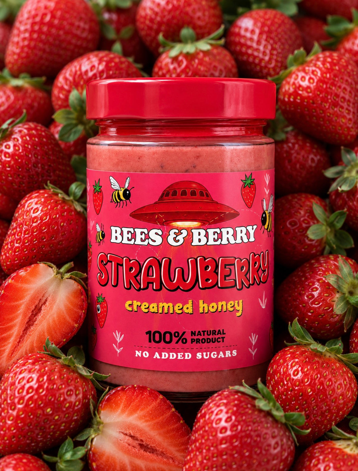 Strawberry Creamed Honey