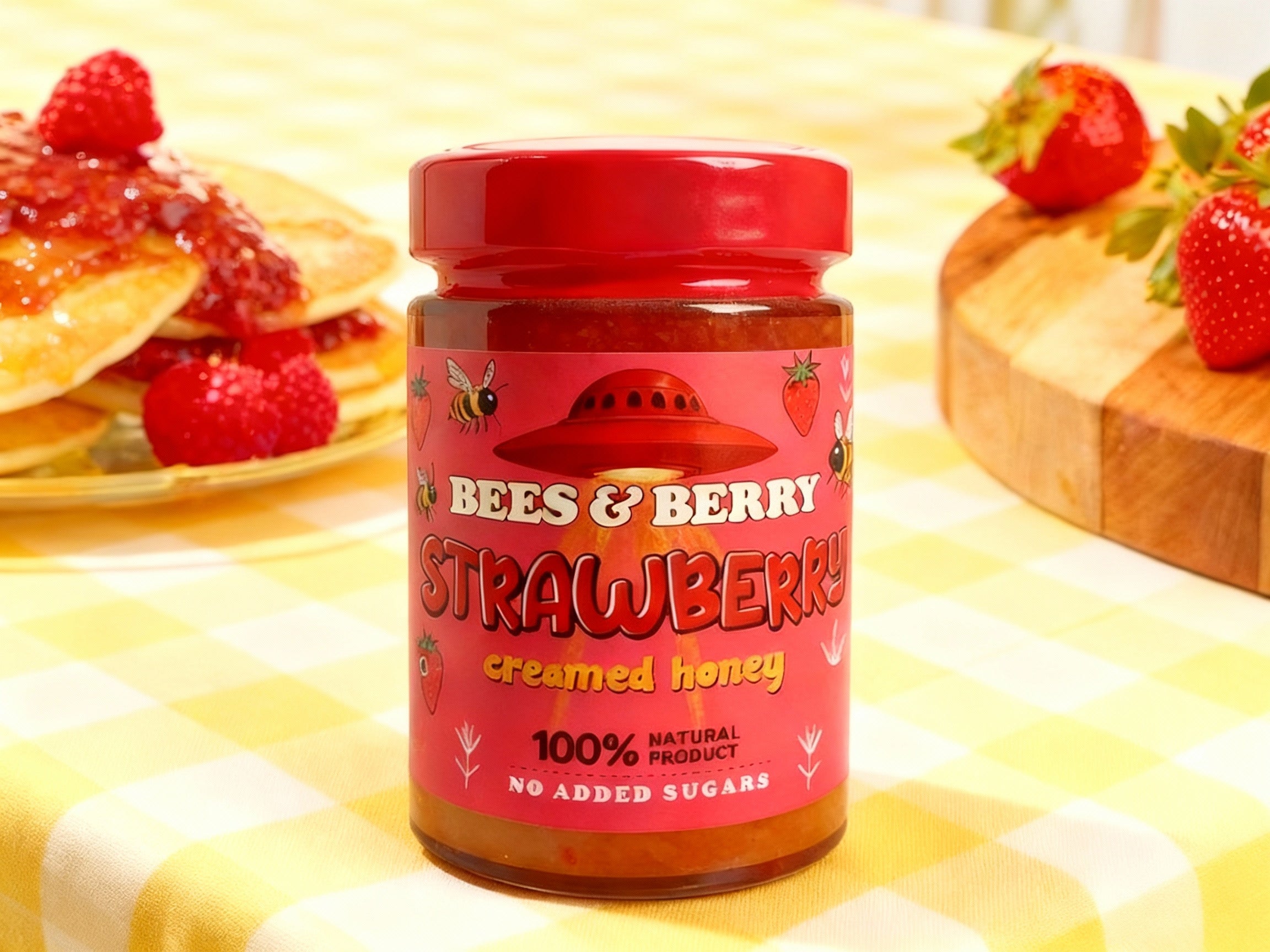 Strawberry Creamed Honey