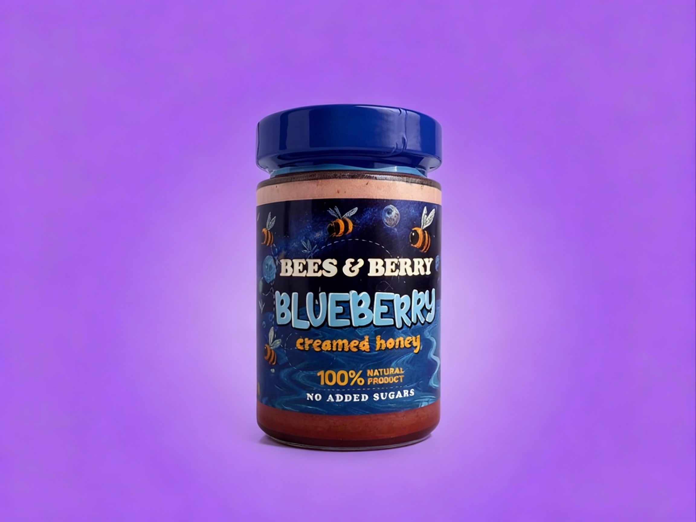 Blueberry Creamed Honey