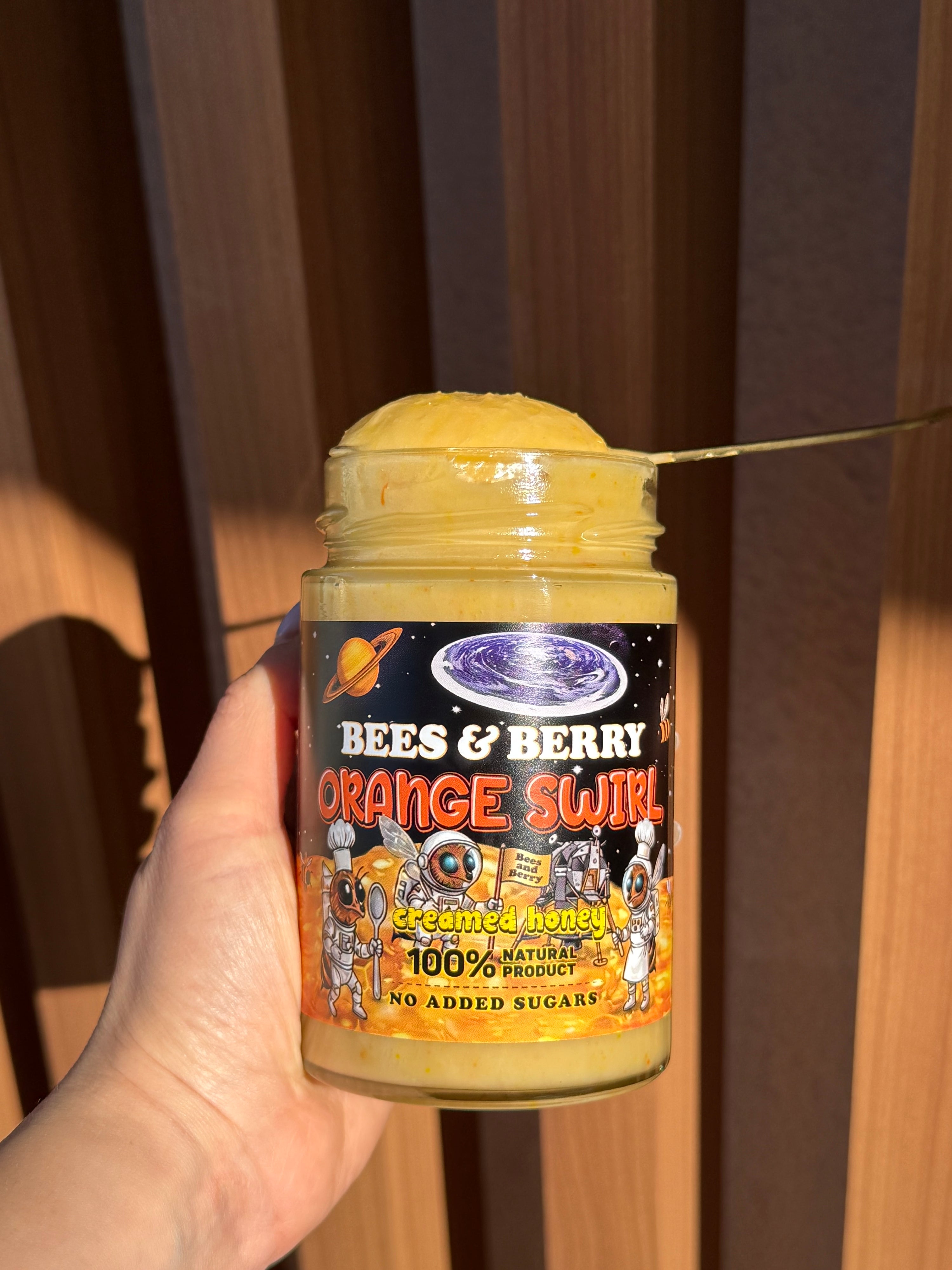 Orange Swirl Creamed Honey