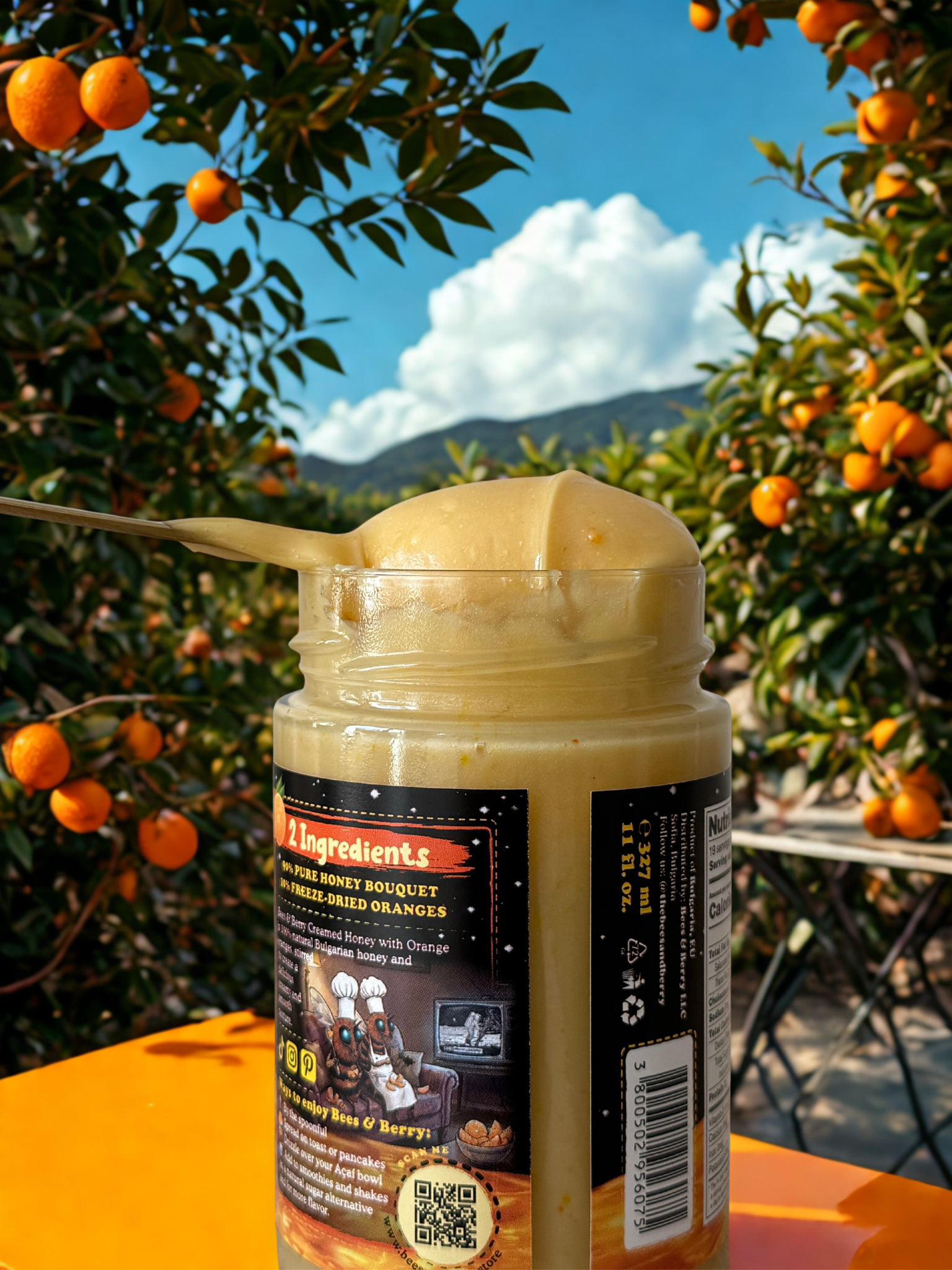 Orange Swirl Creamed Honey