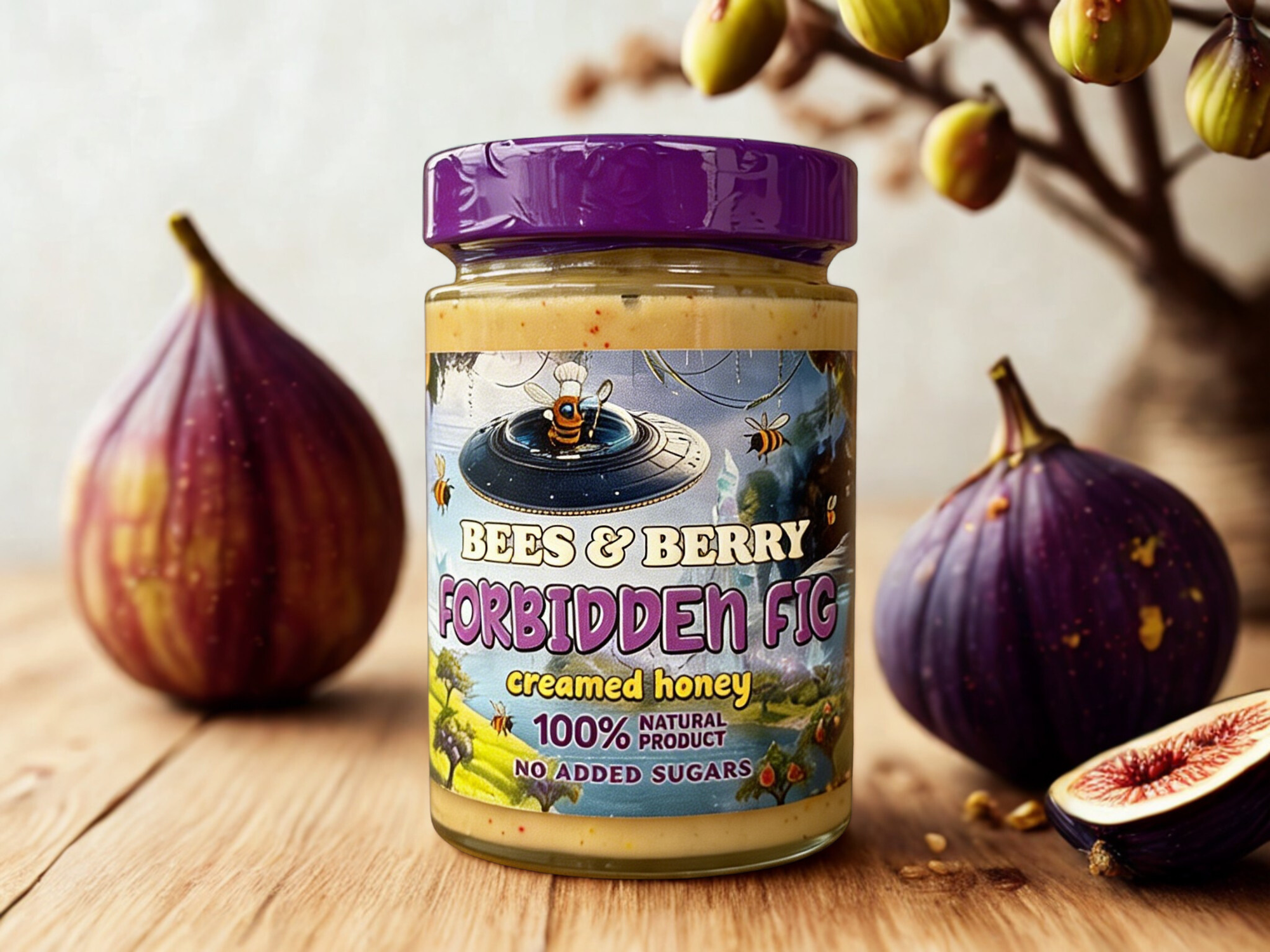 Forbidden Fig Creamed Honey