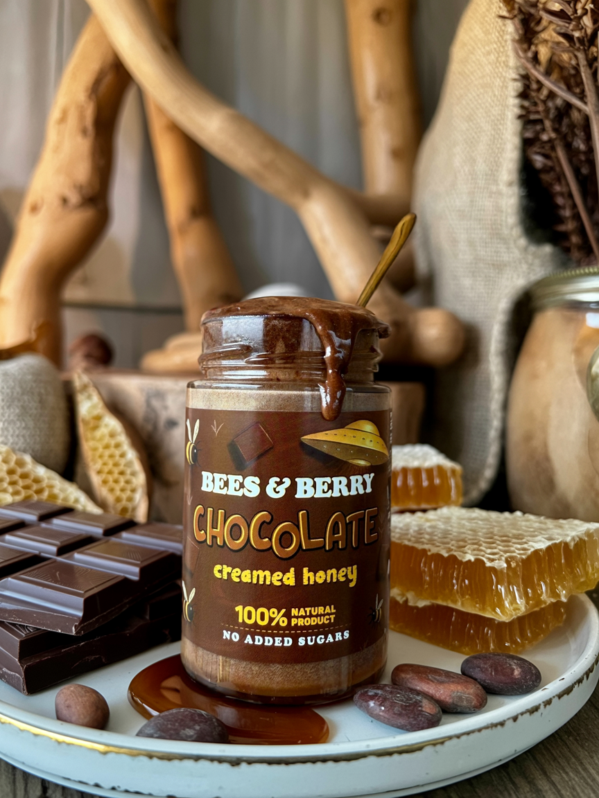 Chocolate Creamed Honey