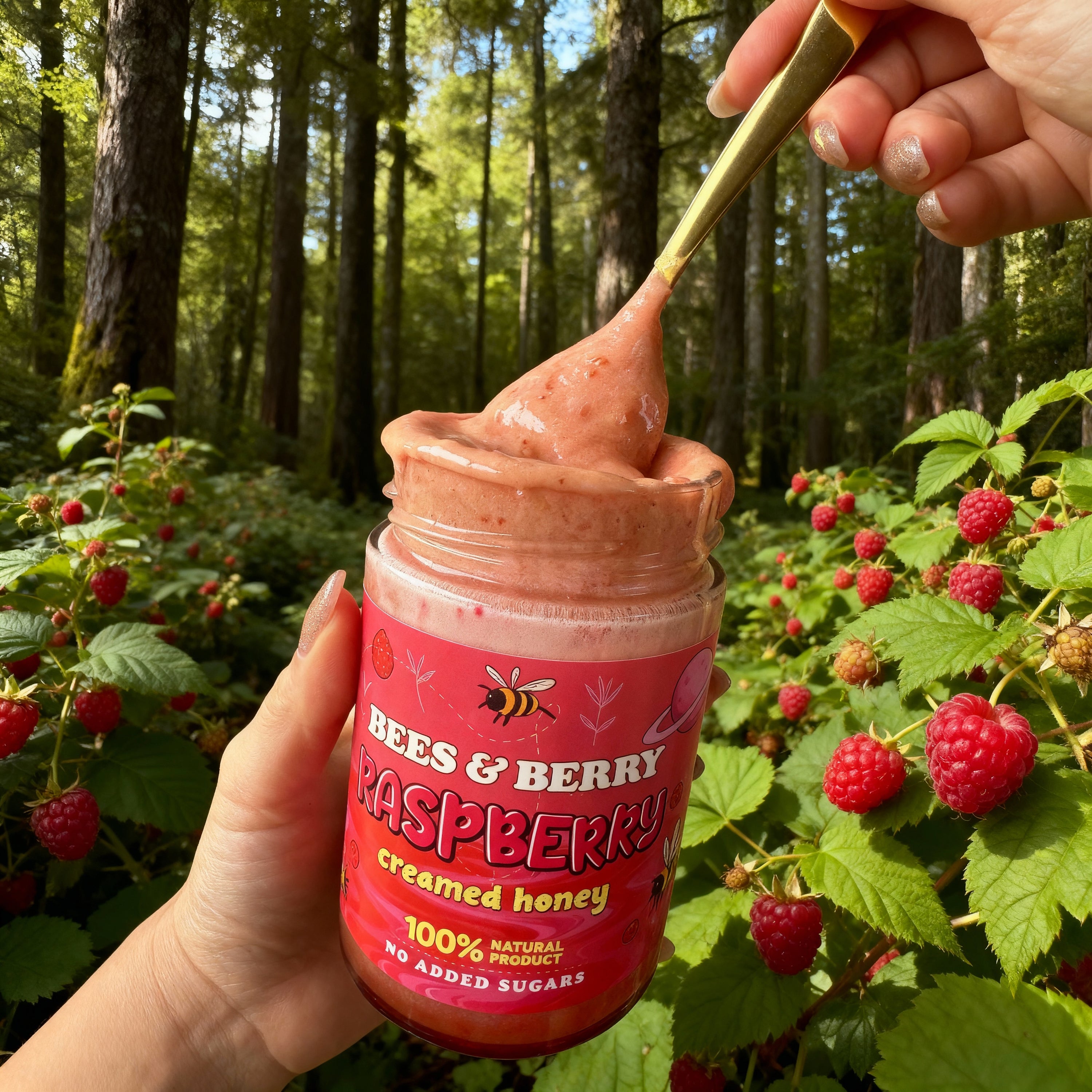 Raspberry Creamed Honey