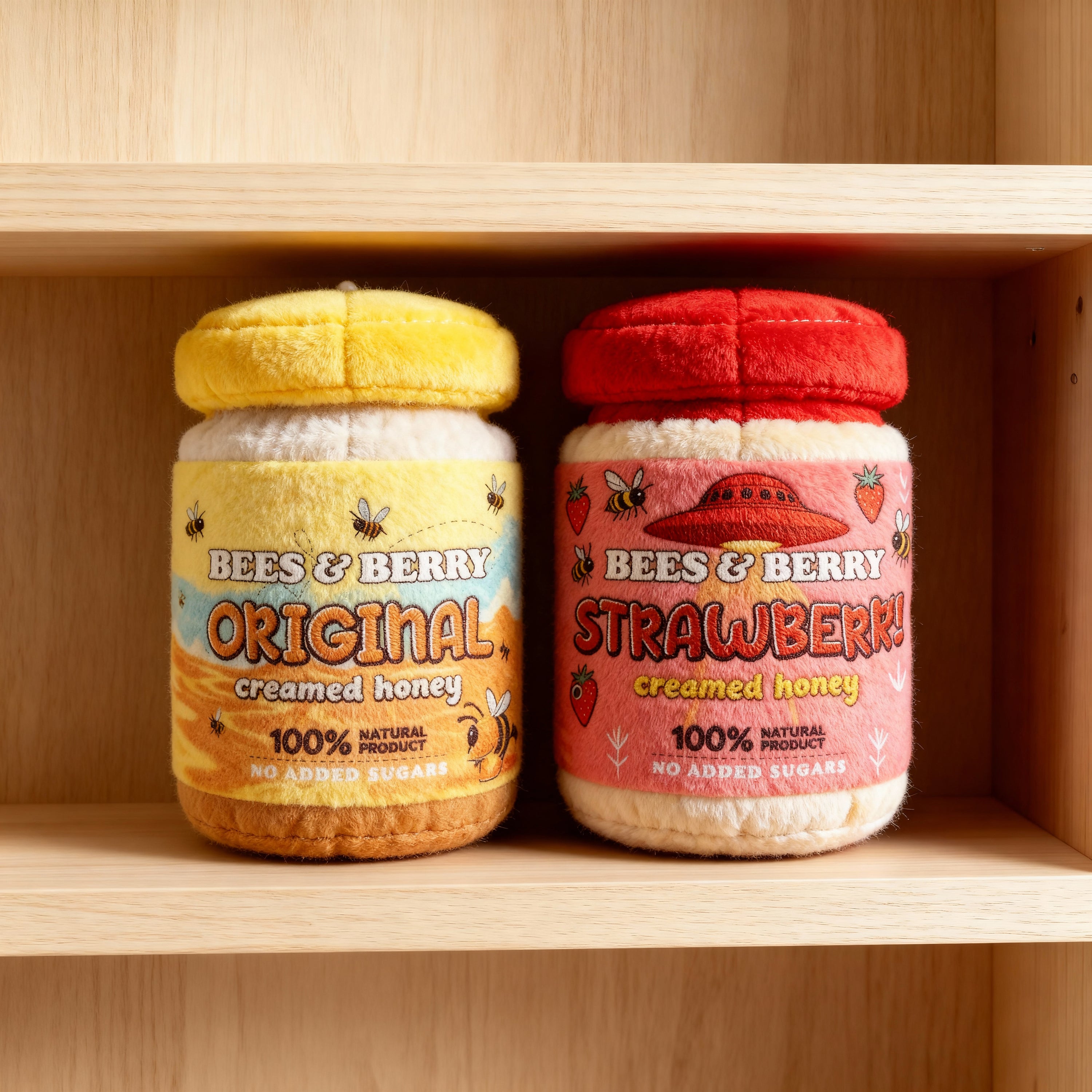 Strawberry creamed honey plushie 🍓