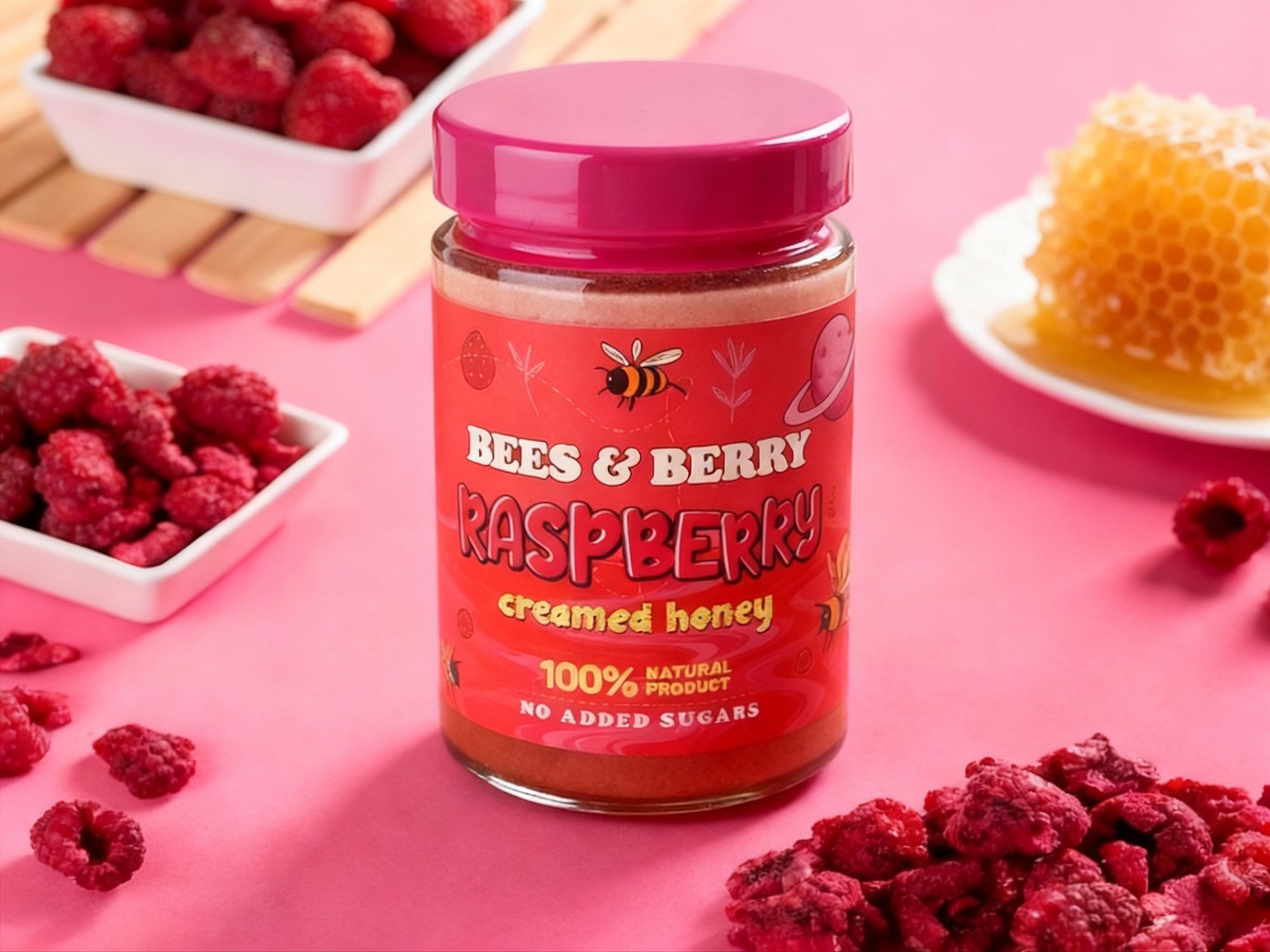 Raspberry Creamed Honey