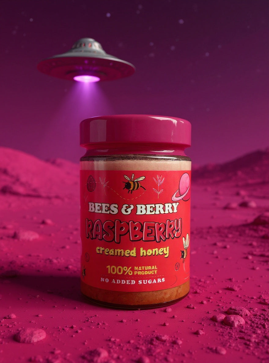 Raspberry Creamed Honey
