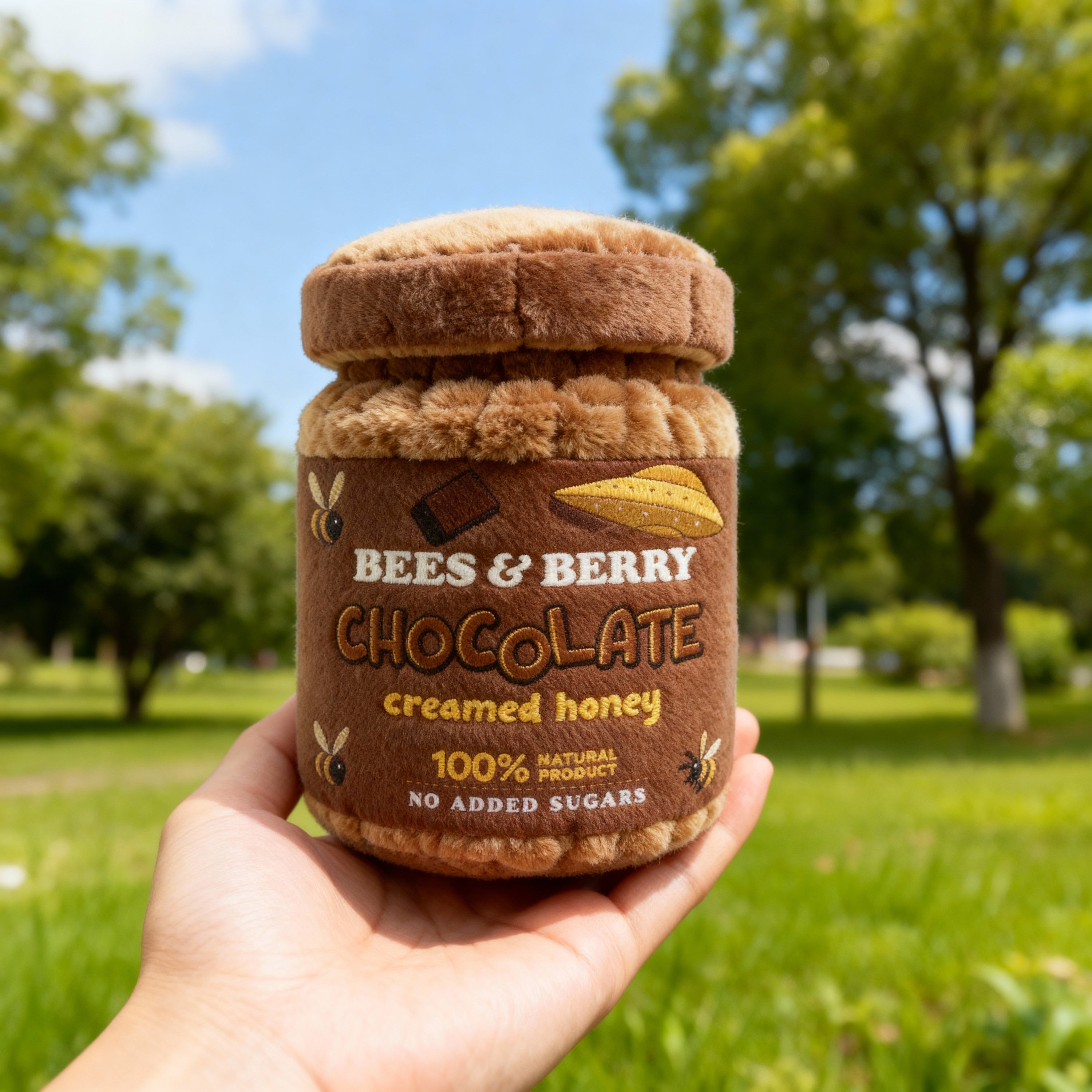 Chocolate creamed honey plushie 🍫