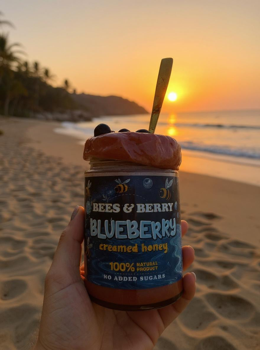 Blueberry Creamed Honey