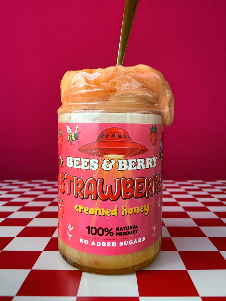 Strawberry Creamed Honey