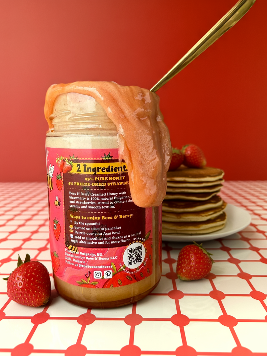 Strawberry Creamed Honey